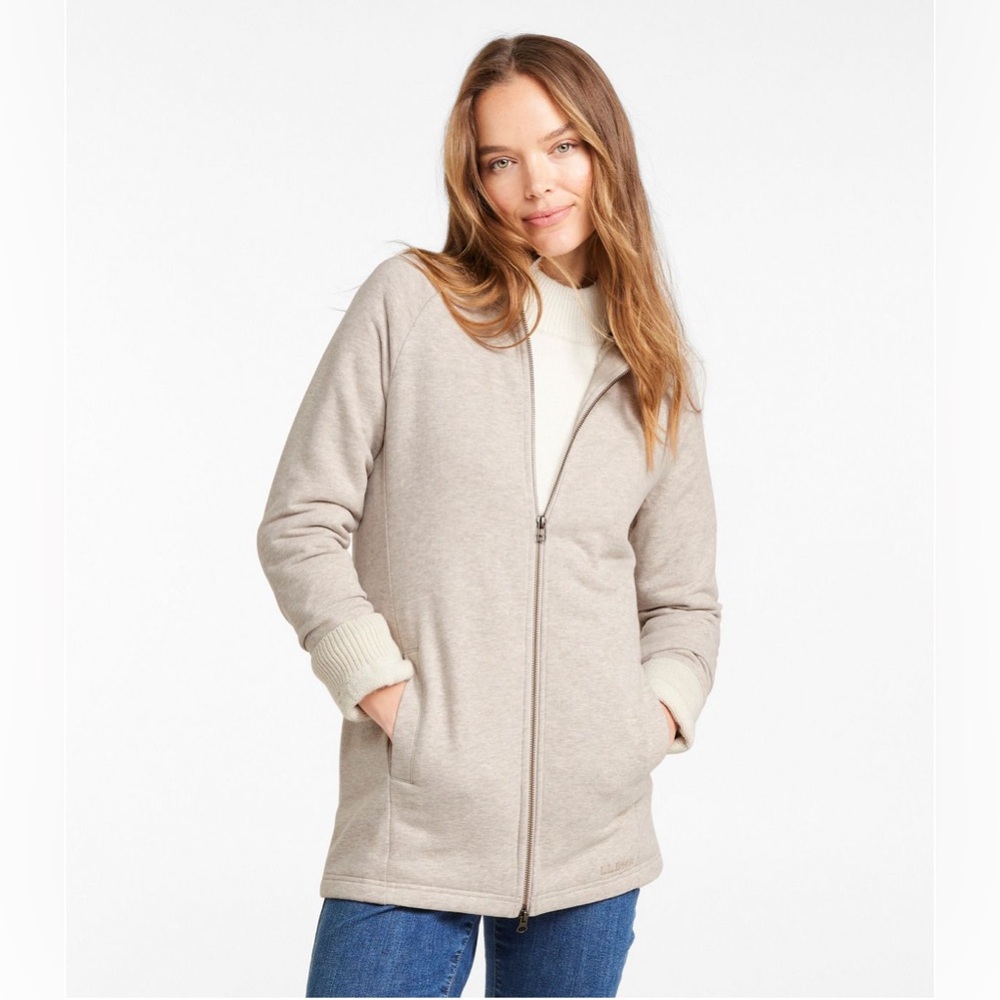 LL Bean Cozy Cream Sherpa Jacket